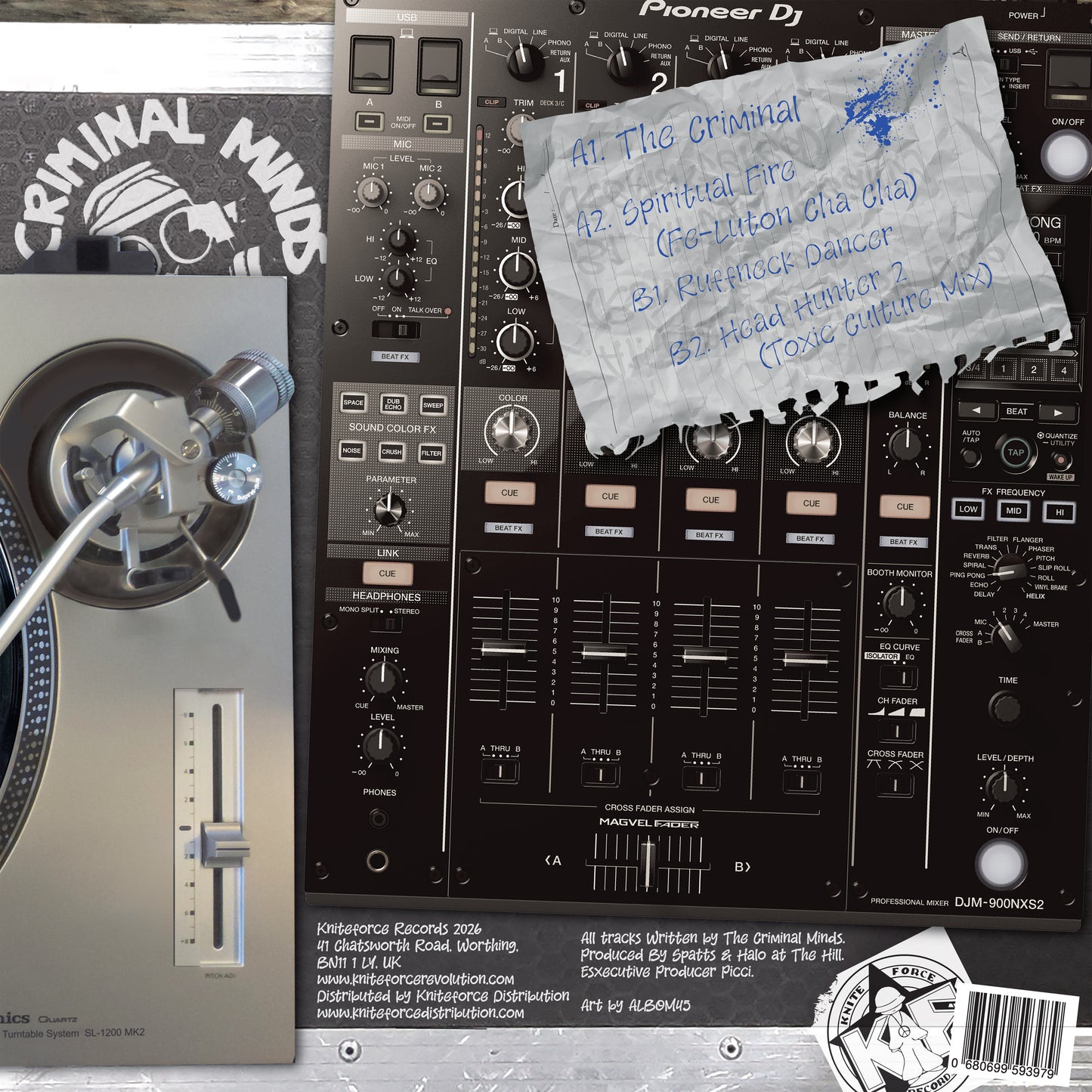 The Criminal Minds - The Criminal - Kniteforce Records (12")