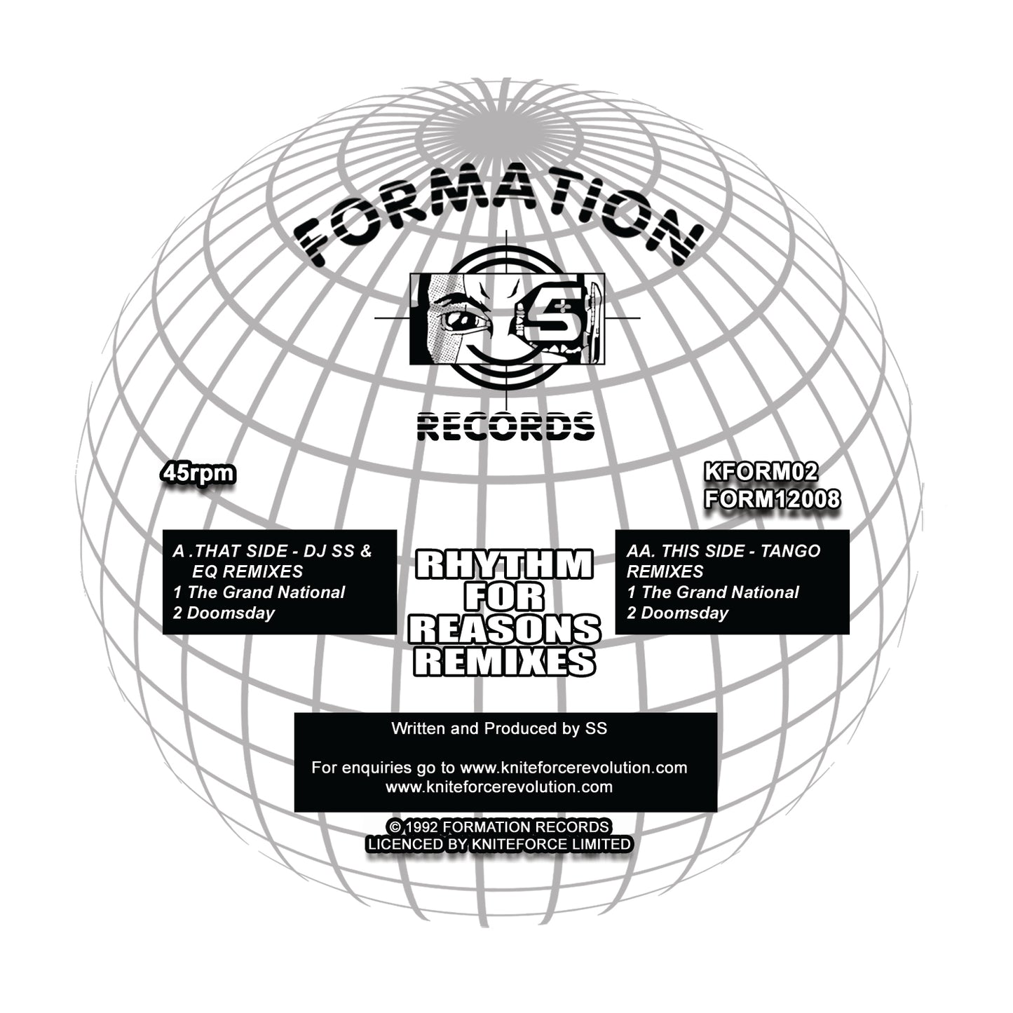 Rhythm For Reasons - Remixes - Kniteforce Records (12")