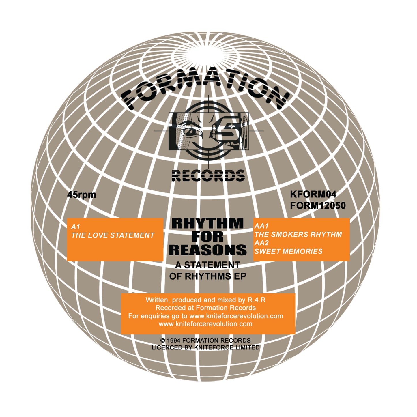 Rhythm For Reasons - A Statement Of Rhythms EP - Kniteforce Records (12")