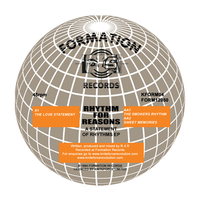 Rhythm For Reasons - A Statement Of Rhythms EP - Kniteforce Records (12")