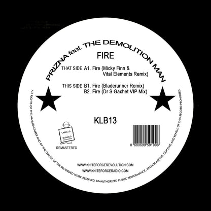 Prizna - New Fire Remixes - Kniteforce Records (12")