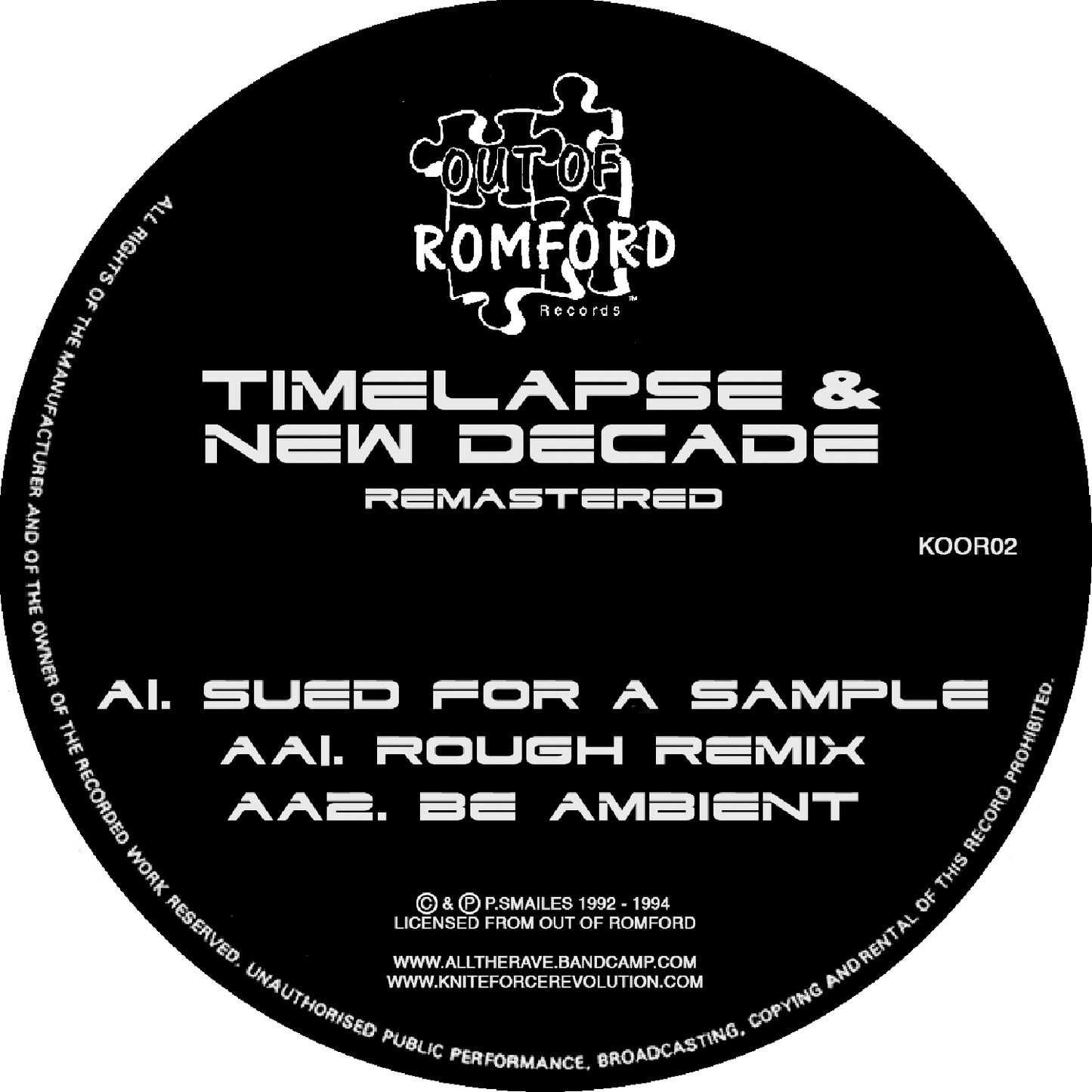 Timelapse - Timelapse & New Decade Remastered - Out Of Romford Records (12" Marbled)