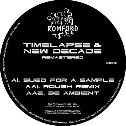 Timelapse - Timelapse & New Decade Remastered - Out Of Romford Records (12" Marbled)