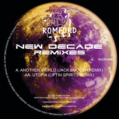 New Decade - Another World / Utopia Remixes - Out Of Romford Records (12")