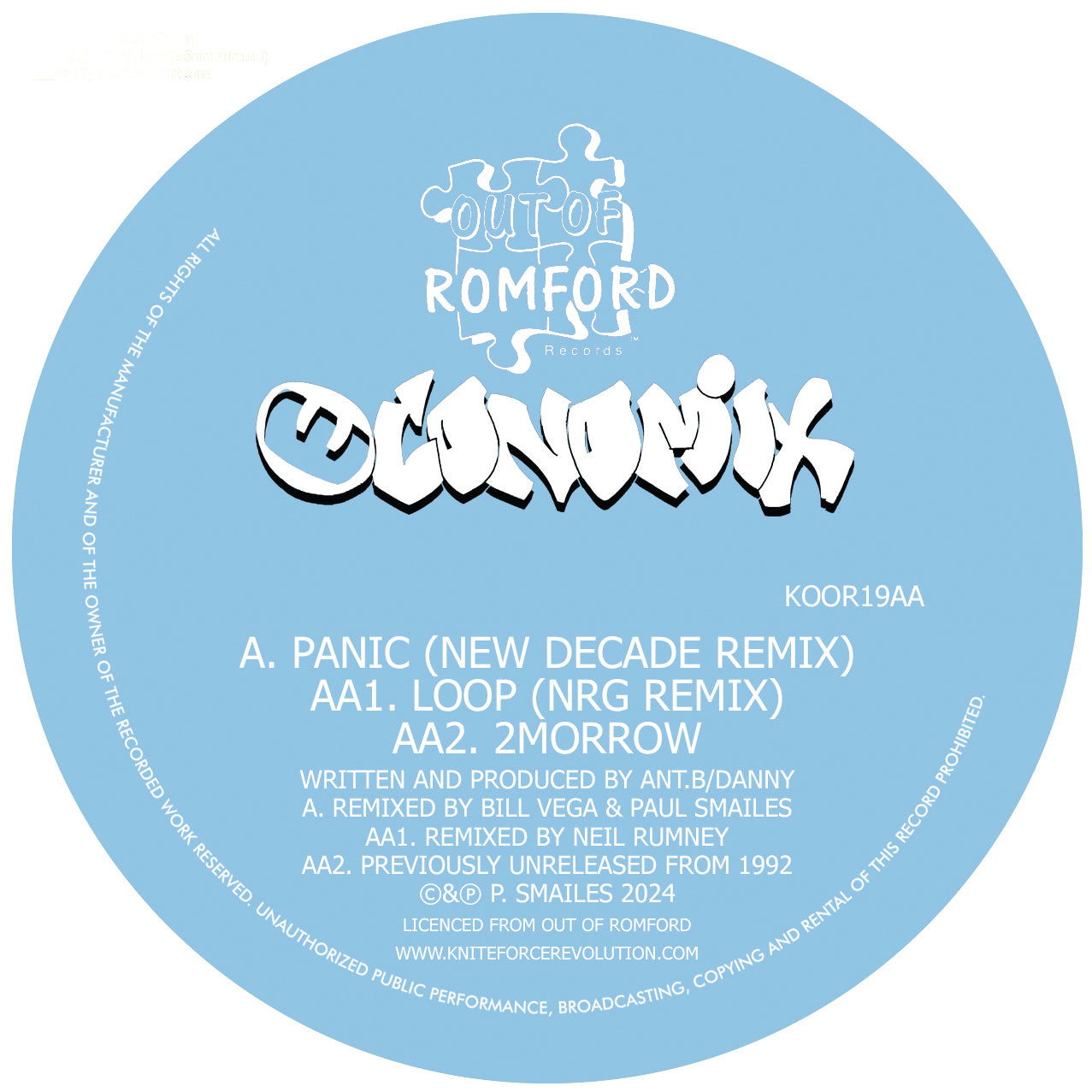 Economix - New Decade & NRG Remixes - Out Of Romford Records (12")