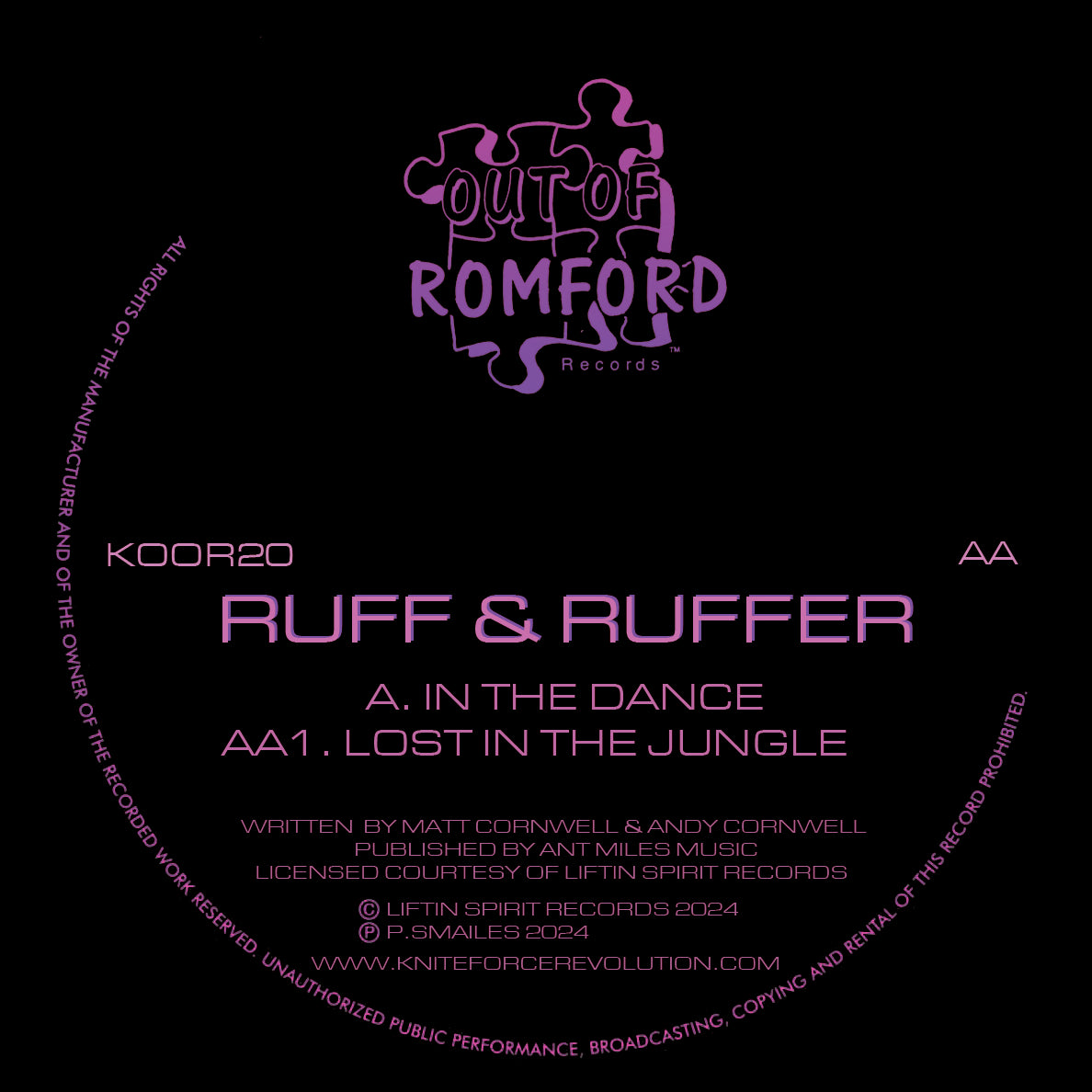 Ruff & Ruffer - In The Dance / Lost In The Jungle - Out Of Romford Records (12")