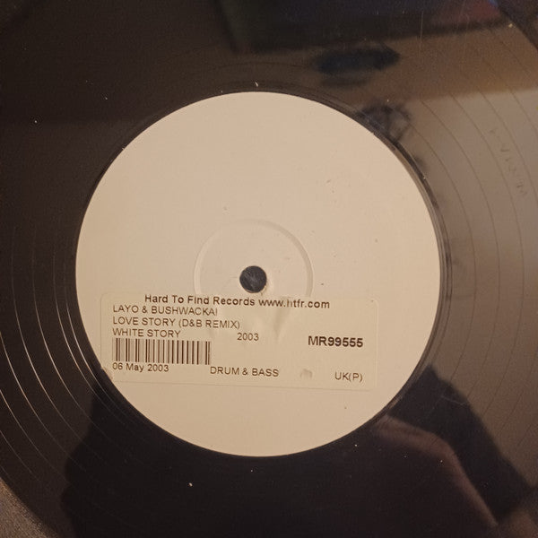 Layo & Bushwacka! - Love Story (Drum & Bass Remix)  (12", Single Sided, White Label)