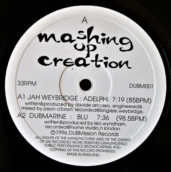 Various - Mashing Up Creation - Dubmission Records (12")