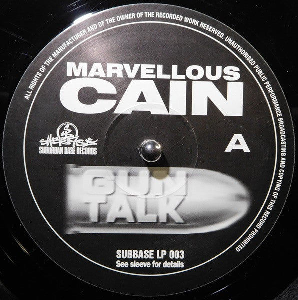 Marvellous Cain - Gun Talk - Suburban Base Records (2x12", Album)