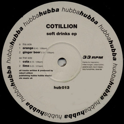 Cotillion - Soft Drinks EP (12")