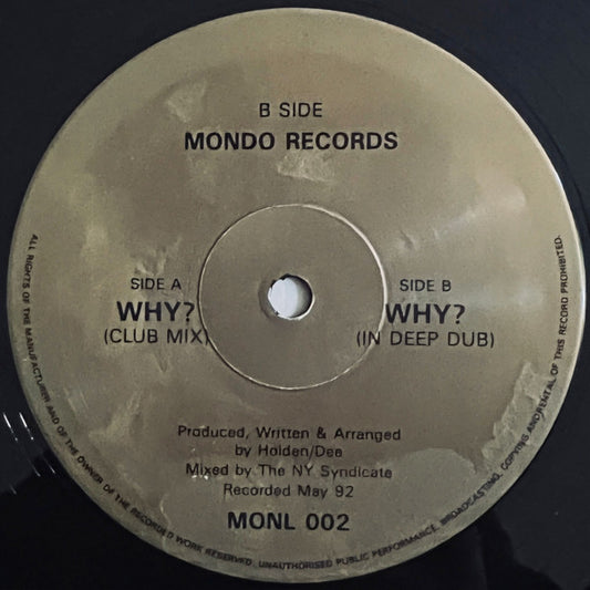NY Project - Why? - Mondo Records (12")