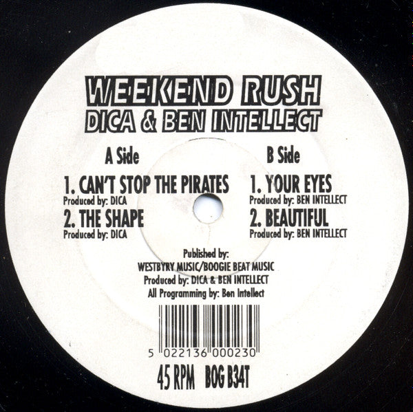 Dica - Weekend Rush Part 4 - Boogie Beat Records (12")