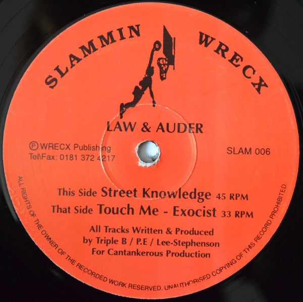 Law And Auder - Street Knowledge - Slammin Wrecx (12")