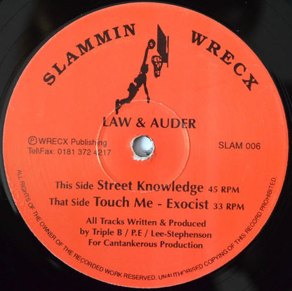 Law And Auder - Street Knowledge - Slammin Wrecx (12")