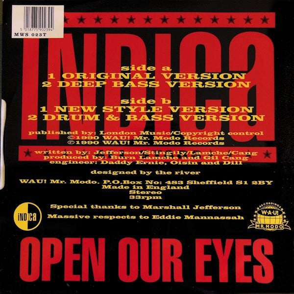 Indica All Stars - Open Our Eyes (12")