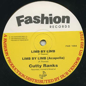 Cutty Ranks - Limb By Limb - Fashion Records (12")