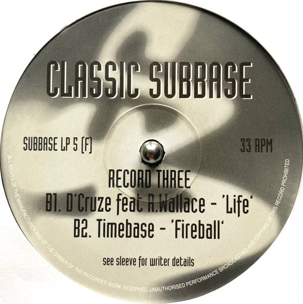 Various - Classic Subbase - Suburban Base Records (12", 33 ⅓ RPM, Compilation)