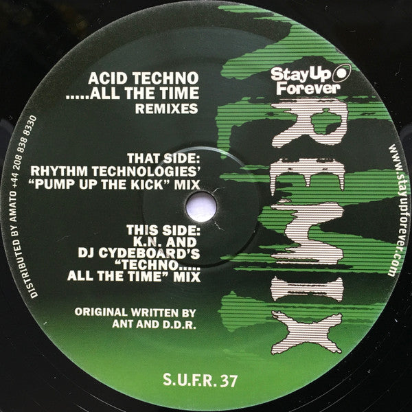 Ant And D.D.R. - Acid Techno.....All The Time (Remixes) (12")
