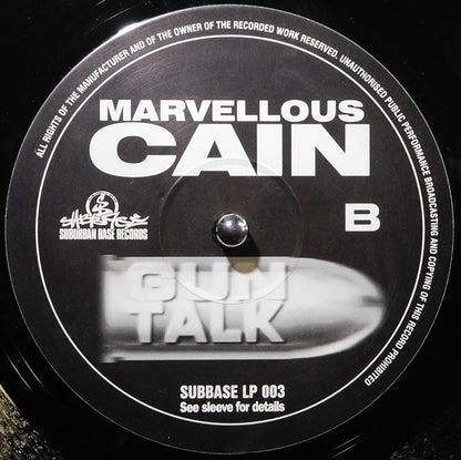 Marvellous Cain - Gun Talk - Suburban Base Records (2x12", Album)