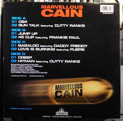 Marvellous Cain - Gun Talk - Suburban Base Records (2x12", Album)