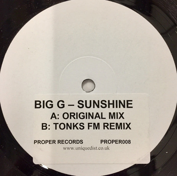 Big G (2) - Sunshine (12")