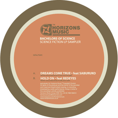 Bachelors Of Science - Science Fiction LP Sampler - Horizons Music (12")