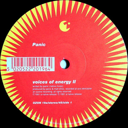 Panic - Voices Of Energy II - Ozone Recordings (12")