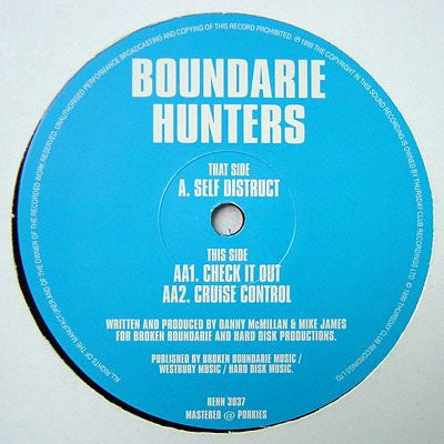 Boundarie Hunters - Self Distruct - Thursday Club Recordings (TCR) (12")