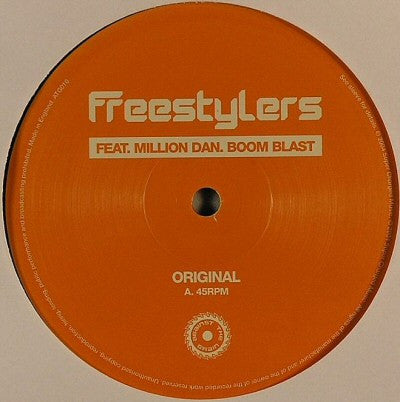 Freestylers Feat. Million Dan - Boom Blast (12")