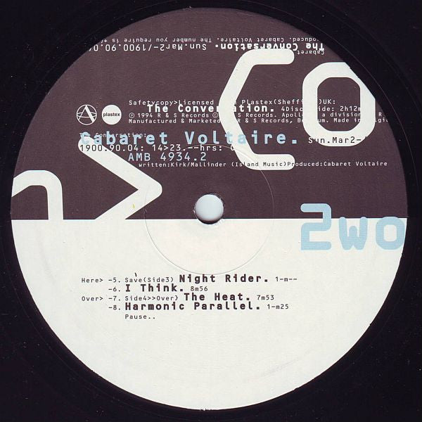 Cabaret Voltaire - The Conversation - Apollo (4x12")