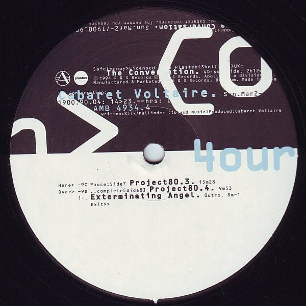 Cabaret Voltaire - The Conversation - Apollo (4x12")