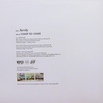 Matrix & Futurebound - Universal Truth Album Sampler Part Three - Metro Recordings (12")