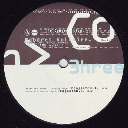 Cabaret Voltaire - The Conversation - Apollo (4x12")