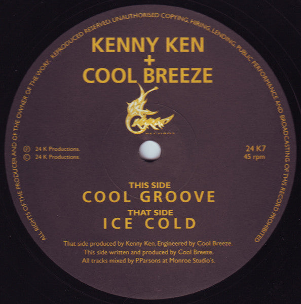 Kenny Ken - Cool Groove / Ice Cold - 24 Karat (12")