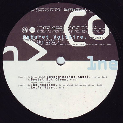 Cabaret Voltaire - The Conversation - Apollo (4x12")