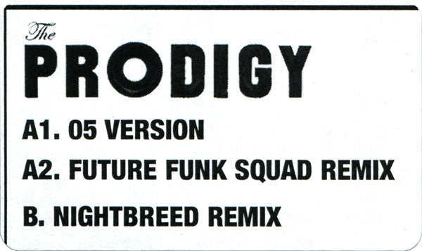 The Prodigy - Spitfire - XL Recordings (12", Promo, White Label)