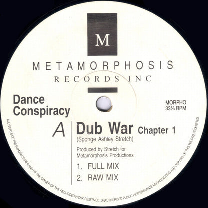 Dance Conspiracy - Dub War - Metamorphosis Records Inc (12")