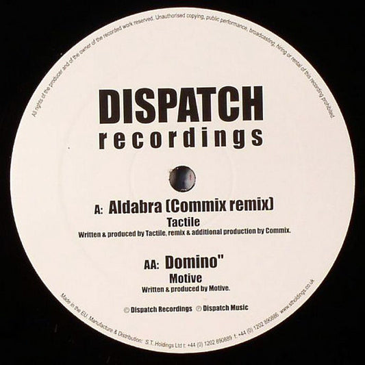 Tactile - Aldabra (Commix Remix) / Domino - Dispatch Recordings (12")