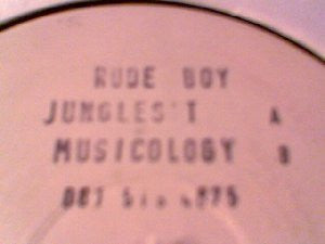 Rude Boy - Jungles't - Biology Productions (12")