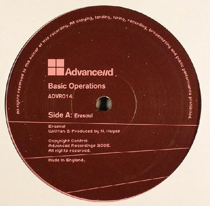 Basic Operations - Erasoul / Caulker Sunrise - Advance//d Recordings (12")