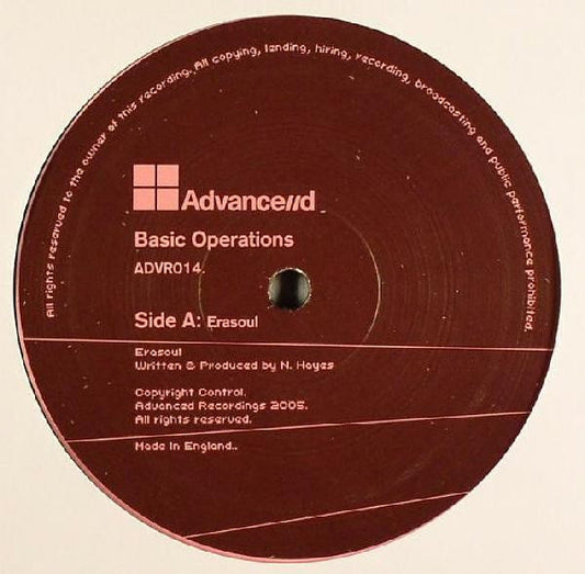 Basic Operations - Erasoul / Caulker Sunrise - Advance//d Recordings (12")