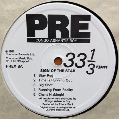 Congo Ashanti Roy - Sign Of The Star - PRE  (12")