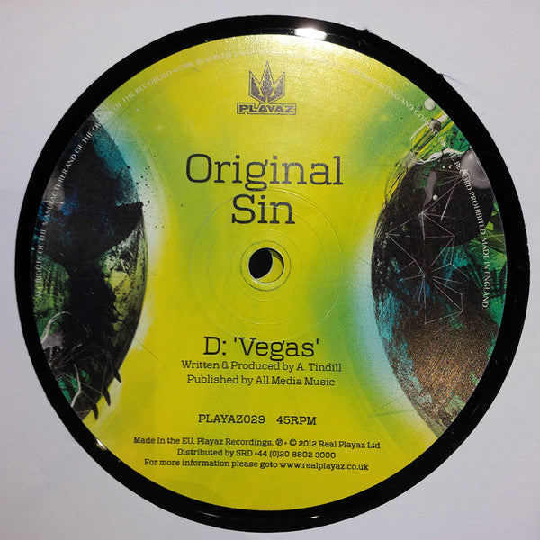 Original Sin - Mad World EP - Playaz Recordings (12")