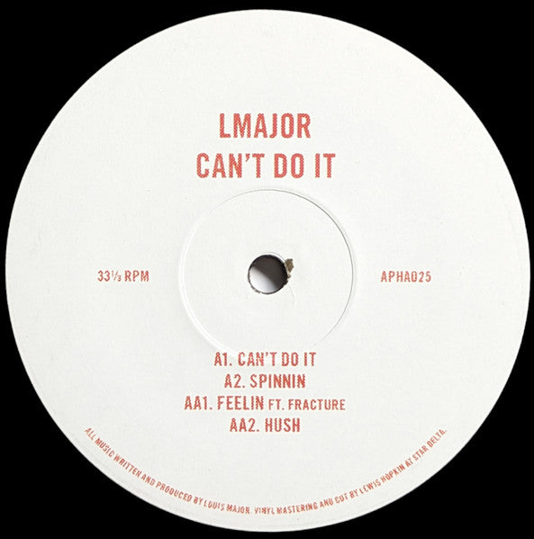 LMajor - Can't Do It - Astrophonica (12") - PRE-SALE