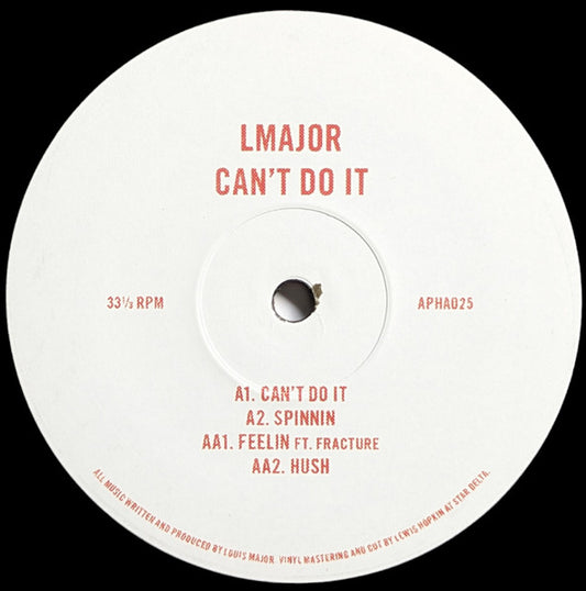 LMajor - Can't Do It - Astrophonica (12") - PRE-SALE