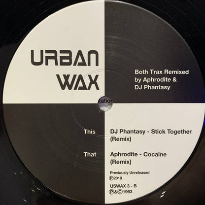 DJ Phantasy - Stick Together (Remix) / Cocaine (Remix) - Urban Wax (12")