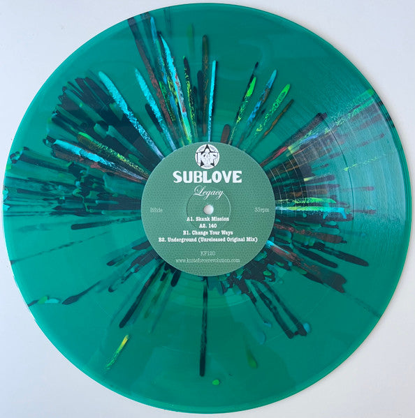 Sub Love - Legacy Volume 3 - Kniteforce Records (12" Green Splatter)