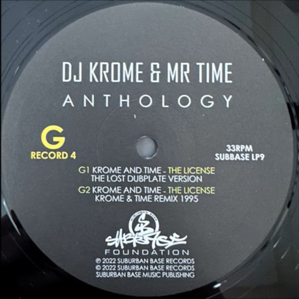 Krome & Time - Anthology - Suburban Base Records (5x12")