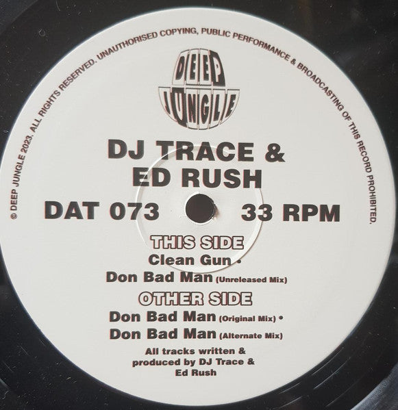 DJ Trace - Don Bad Man  - Deep Jungle (12")