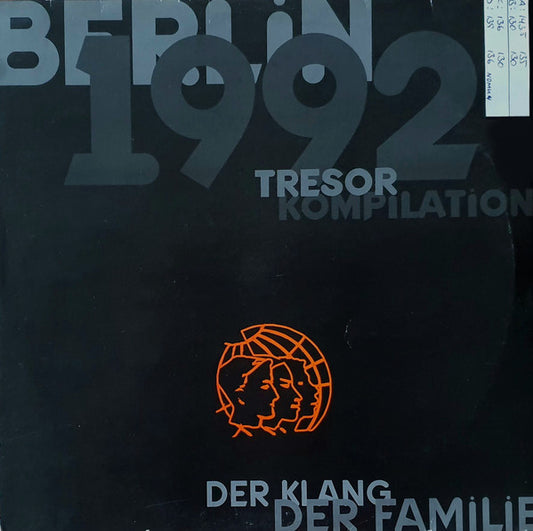Various - Berlin 1992 - Tresor Kompilation - Der Klang Der Familie (2x12", Comp)